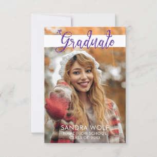 Convites Graduação de Fotos com Script de Literatura Rosa