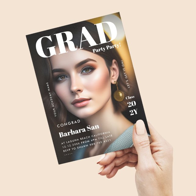 Convites Graduação de Fotos da Revista do Partido Moderno F (Criador carregado)