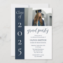 Convites Graduação de fotos minimalista