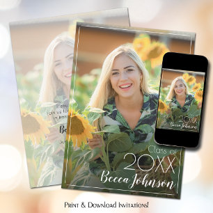 Convites Graduação de Fotos Moderna