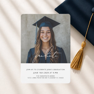 Convites Graduação de Fotos Moderna Classe de 2025
