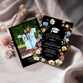 Convites Graduação de Gêmeos do Jardim dos Prados de Flores