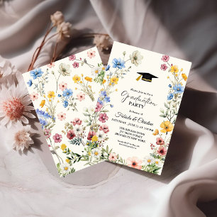 Convites Graduação de Gêmeos do Jardim dos Prados de Flores