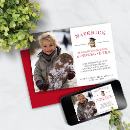 Convites Graduação de jardim de infância de hamster bonito 