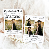 Graduação de jornal com fotos exclusivas modernas