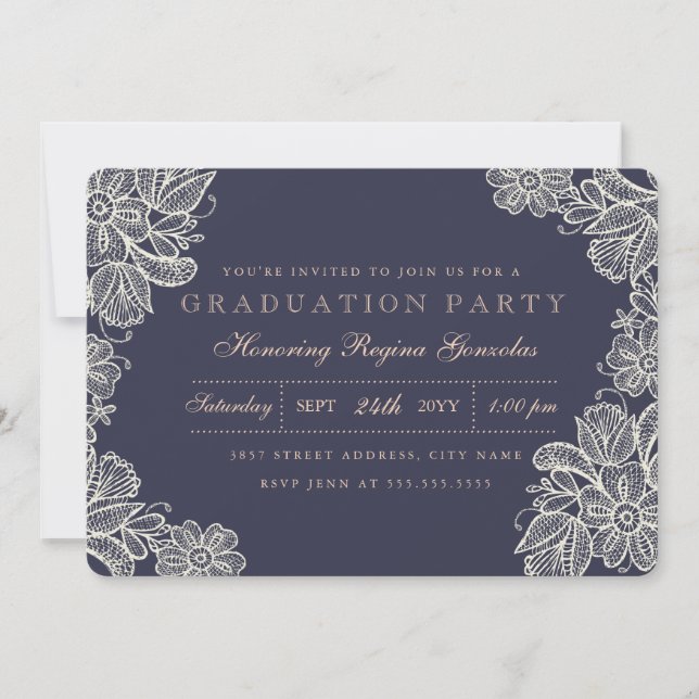 Convites Graduação de local de colheita (Frente)