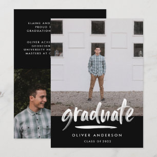 Convites Graduação de na moda de fotografia com script pr