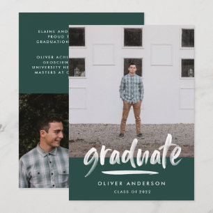 Convites Graduação de na moda de fotografia com script ve