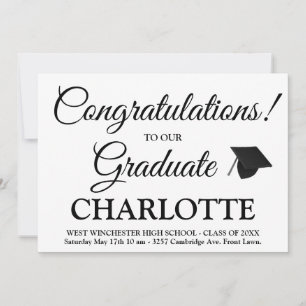 Convites graduação de script personalizado do formando de p