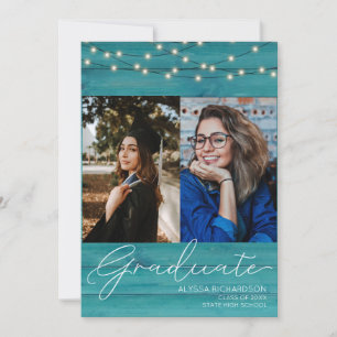 Convites Graduação de Tipografia por Manuscrito em Madeir