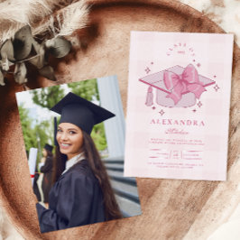 Convites Graduação do Arco Rosa Coquette Foto
