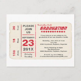 Convites Graduação do bilhete da estrela de esportes,
