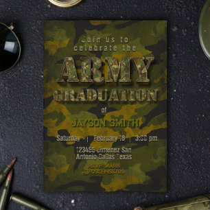 Convites Graduação do Exército - Militar - Soldado
