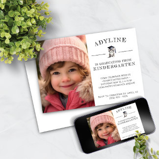 Convites Graduação do Jardim de Infância de Kitten
