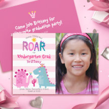 Graduação do jardim de infância Foto de Dinossauro