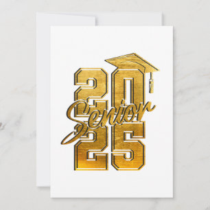 Convites Graduação do Segundo grau do ouro 2025