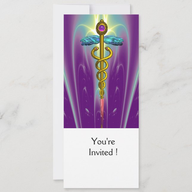 Convites Graduação Dourada CADUCEUS, Sindicatos Médicos (Frente)