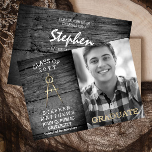 Convites Graduação em Compass de Arquitetura Rusta