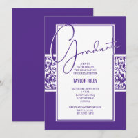Graduação em Damasco Roxo e Branco