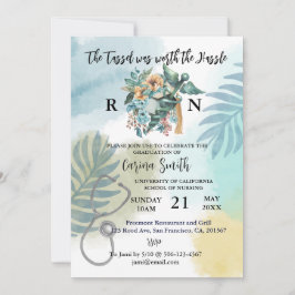 Convites Graduação em Escola de Enfermagem Boho Botânico Fl