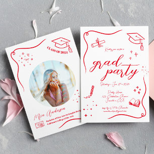 Convites Graduação Escritível Retirada Pela Mão Quente