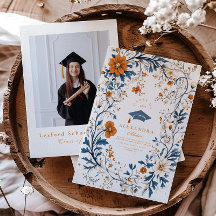 Graduação Floral Laranja do Marinho Vintage