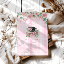 Graduação Floral Rosa Elegante