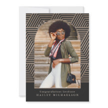 Graduação Geométrica de Impressão de Foto Preta e 