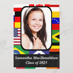 Convites Graduação internacional de fotografias