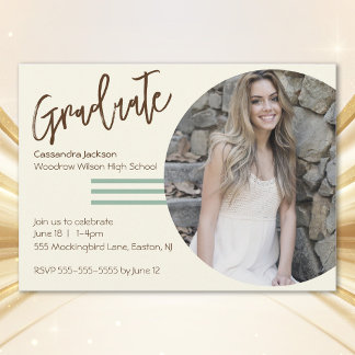 Convites Graduação Minimalista Boho