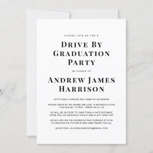 Convites Graduação - Mínimo Movimento Moderno por Festa