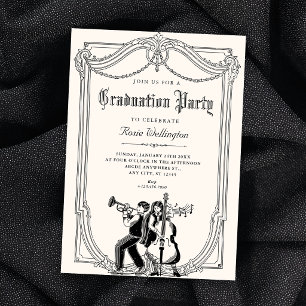 Convites Graduação musical vintage