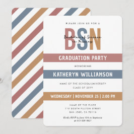 Convites Graduação na Escola de Enfermagem de BSN Retro RN