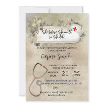 Graduação na Escola de Enfermagem Vintage Boho Flo