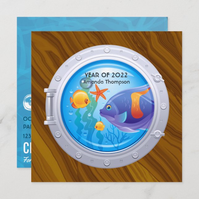 Convites Graduação náutica (Frente/Verso)