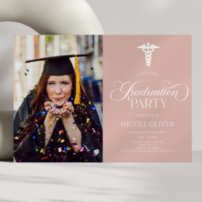 Convites Graduação Personalizada de Imagens de Caduco Médic (Criador carregado)