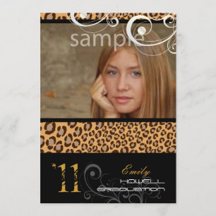 Convites Graduação PixDezines, Impressão Leopard