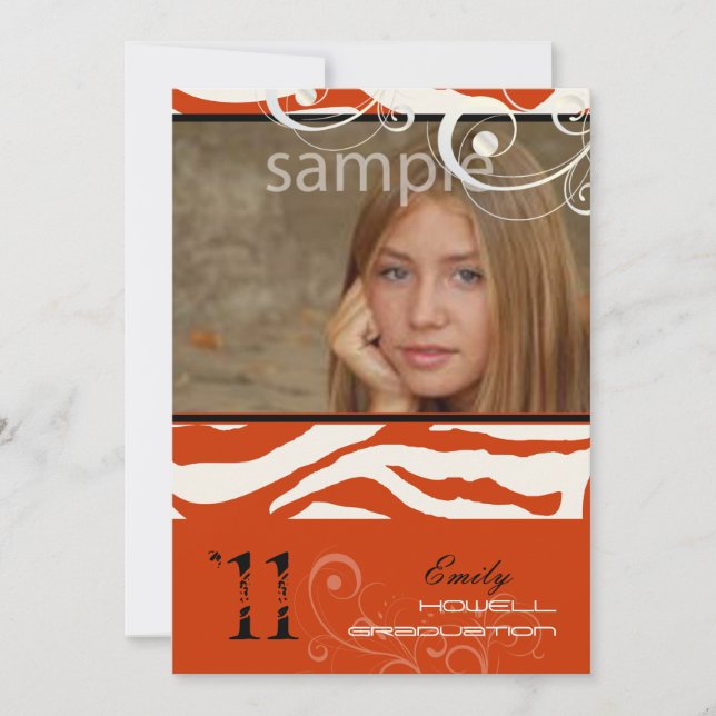 Convites Graduação PixDezines, Impressão Zebra (Frente)