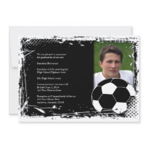 Graduação preto e branco do futebol do Grunge