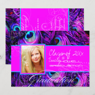 Convites Graduação psíquica em pavão PixDezines