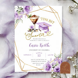 Convites Graduação Purple Tini um pouco mais inteligente Es