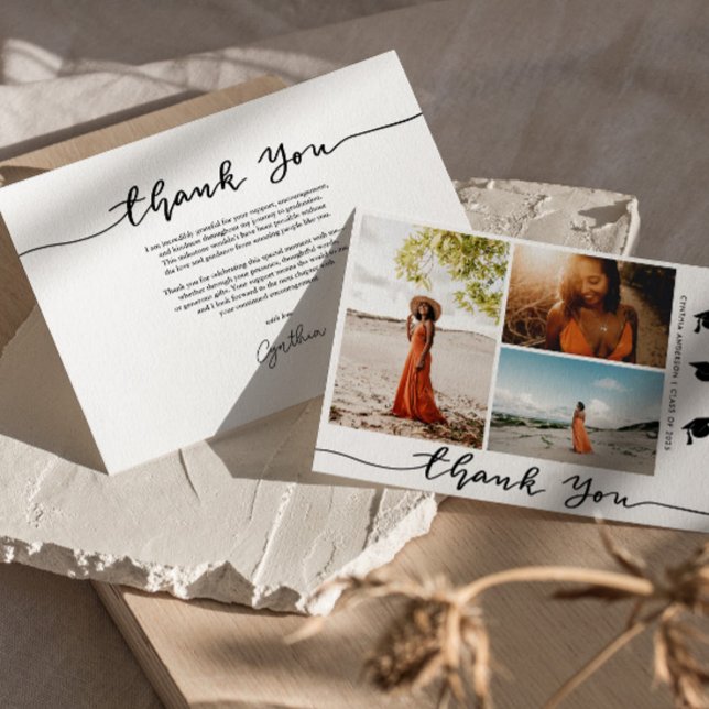 Convites Graduação Que Obrigado Script Formando Foto (Criador carregado)