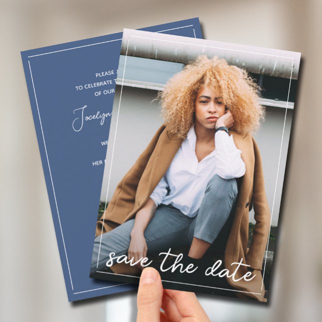 Convites Graduação Salvar a Foto da Data (Criador carregado)