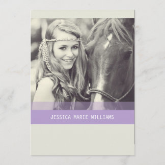 Convites Graduação Simples Chevron| Roxo