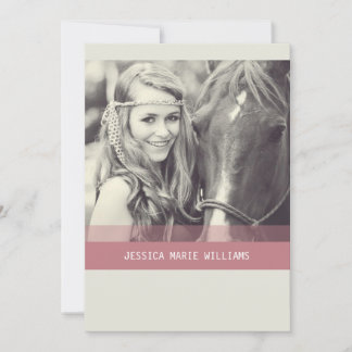 Convites Graduação Simples Chevron | Vermelho