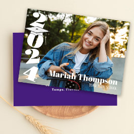 Convites Graduação Tipografia Roxa Classe De Fotografia De