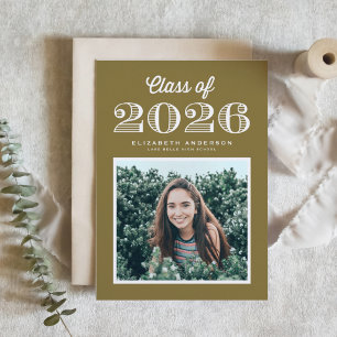 Convites Graduação Turma de 2024 Foto Dourada