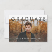 Graduação Virtual de Foto Chic Moderna para Menino
