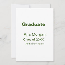 Convites Graduado adicionar nome escola nome turma de 20XX 