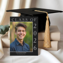 Graduado Clássico Turma de 2026 Foto Personalizada